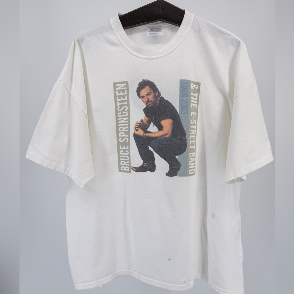 Bruce Springsteen E Street Band Tour 2003 T Shirt 2XL Hanes Rock Concert Tee